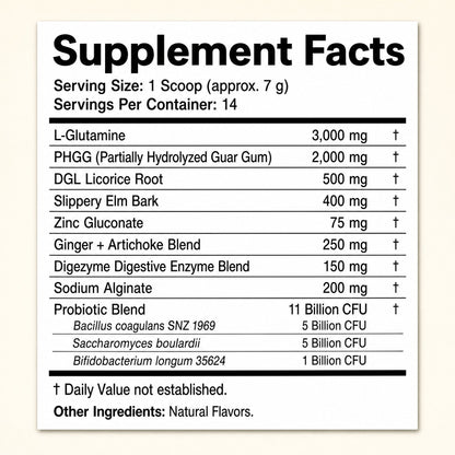 More Than Probiotics - Supplement facts